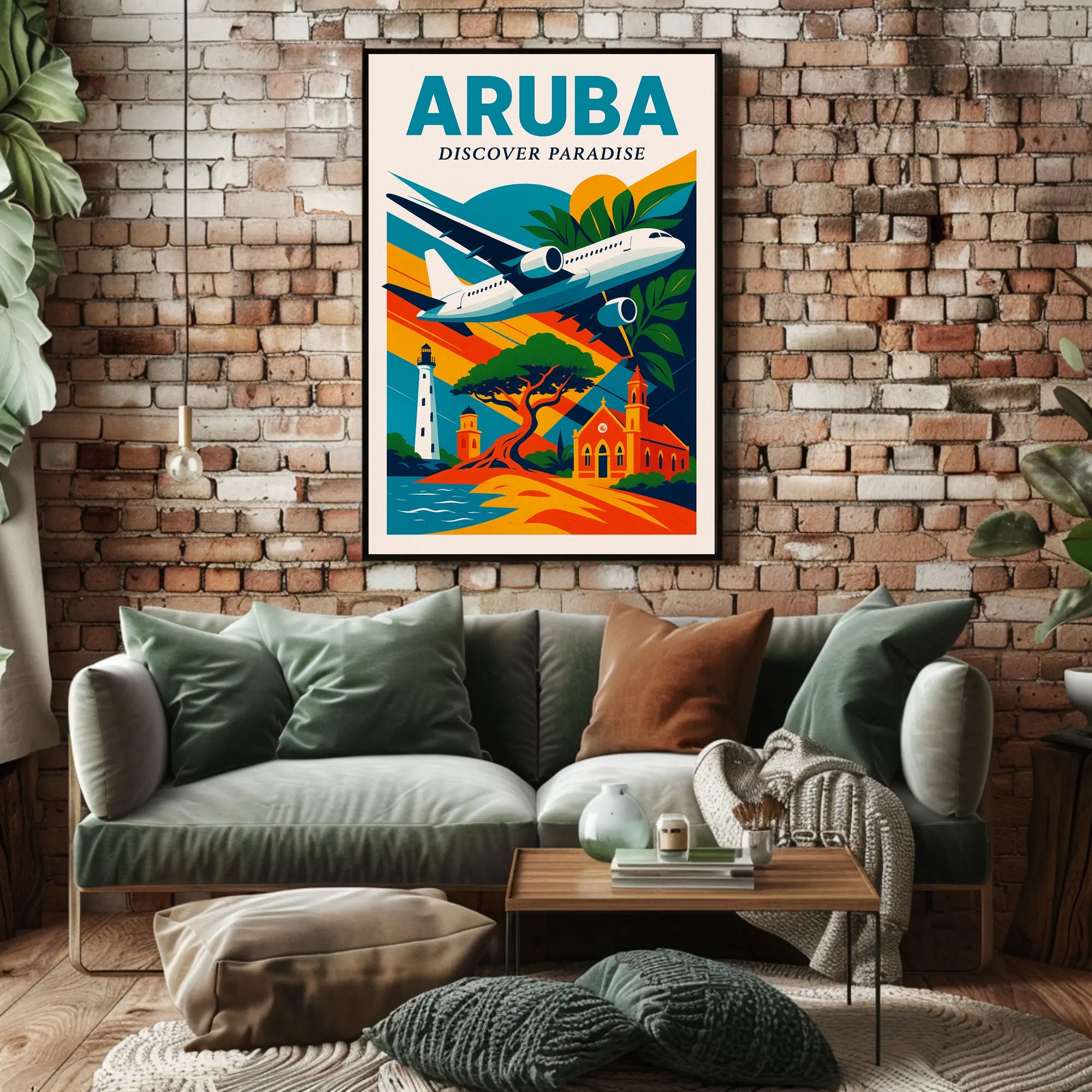 Discover Paradise in Aruba Poster PosterGoat