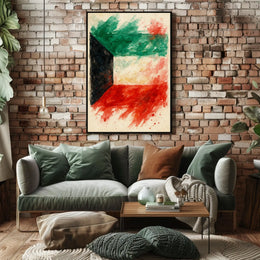 Abstract Flag Art Poster