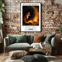 William Morris Fox and Fire Cultural Heritage Poster