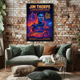 Jim Thorpe A Legend Across Fields Poster PosterGoat