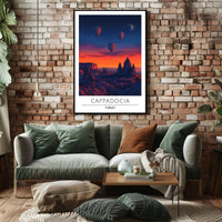 Cappadocia Adventure Hot Air Balloon Travel Poster