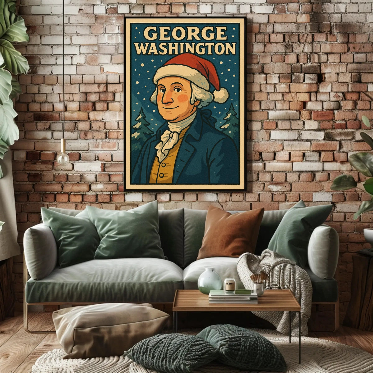 George Washington In Festive Attire Poster