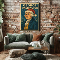 George Washington In Festive Attire Poster