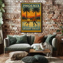 Phoenix Desert Frost Poster
