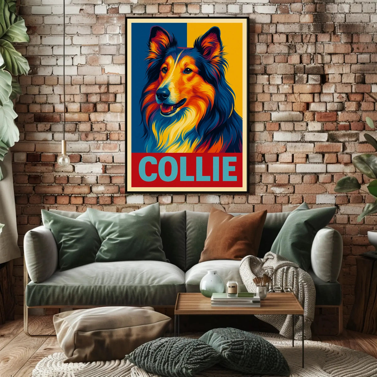 Collie Portrait Poster