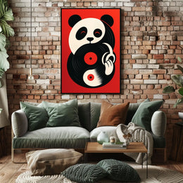 Panda Groove Poster