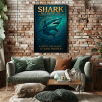 Shark Power Apex Predators of the Ocean Poster