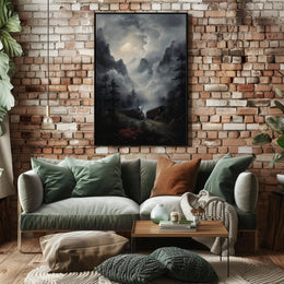 Journey Through The Misty Mountains Poster PosterGoat