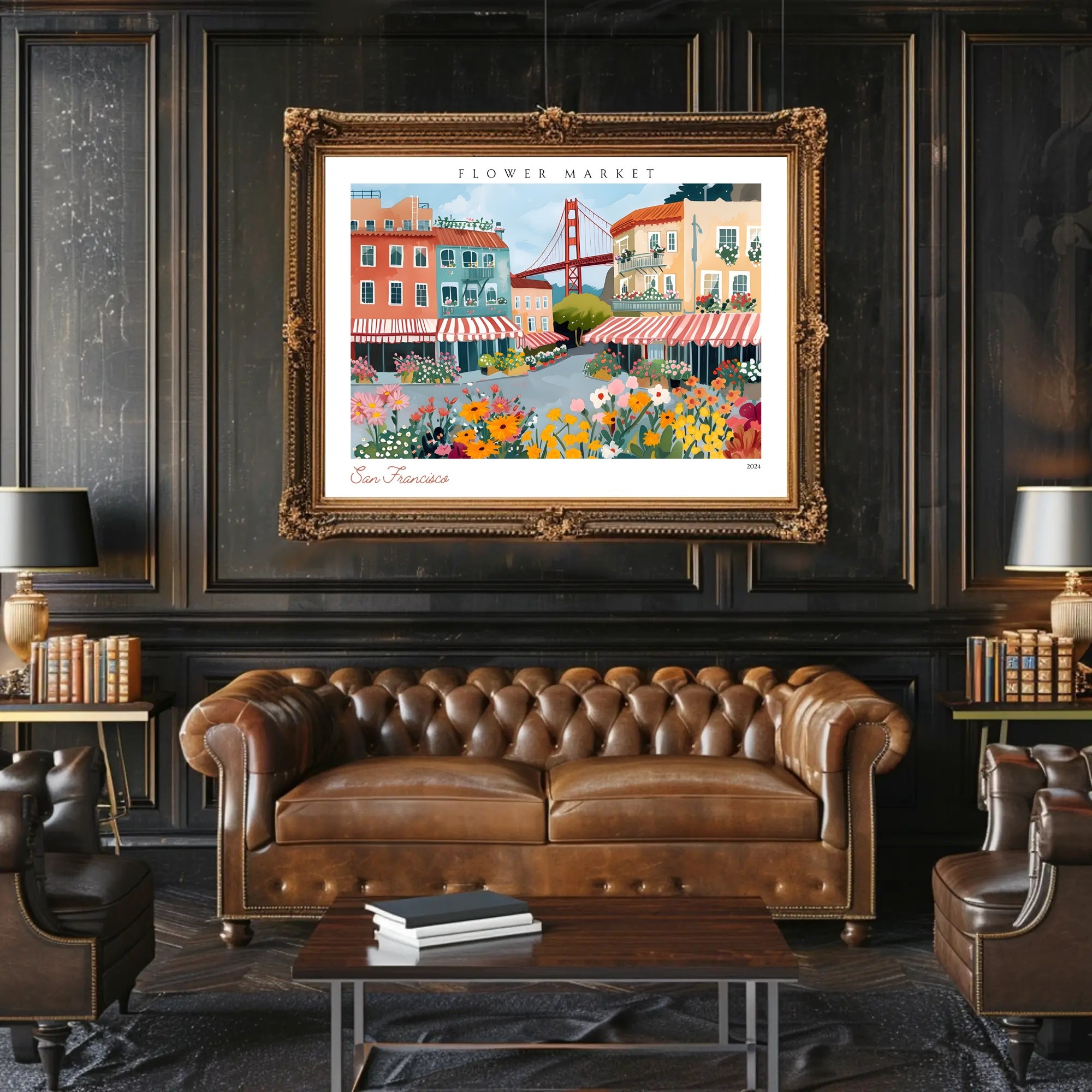 San Francisco Flower Market 2024 Poster PosterGoat
