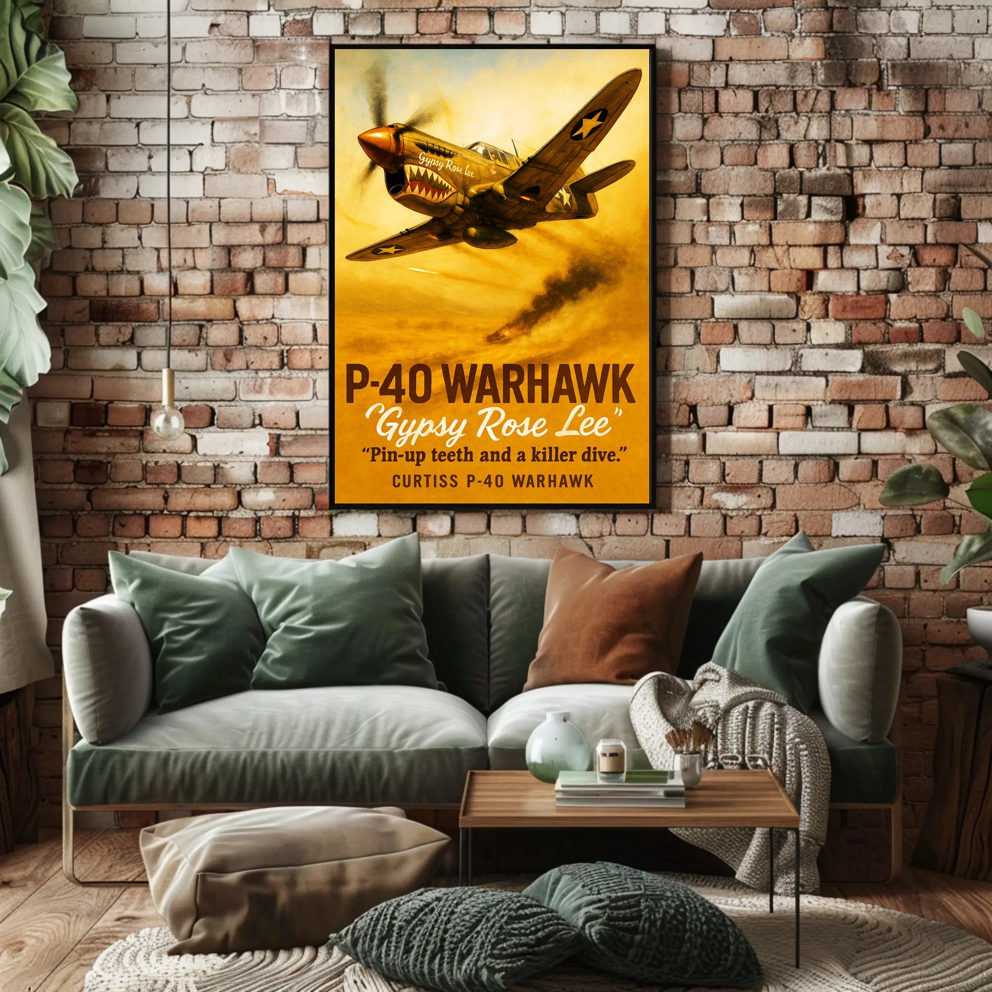 Gypsy Rose Lee P-40 Warhawk Poster PosterGoat