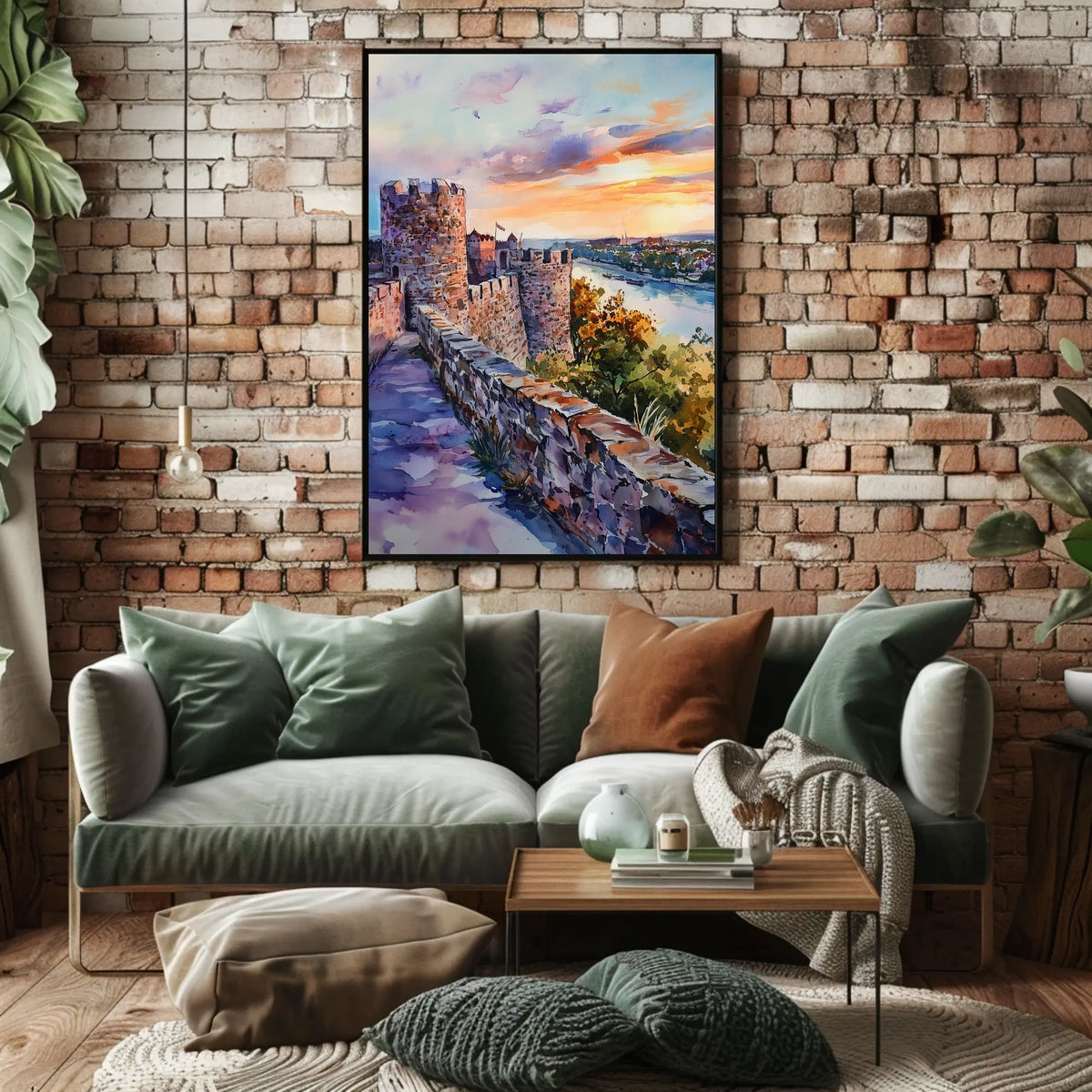 Serbia Belgrade Kalemegdan Fortress River View Poster