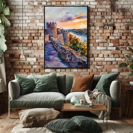 Serbia Belgrade Kalemegdan Fortress River View Poster