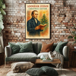 Adoniram Judson Christmas Edition Historical Poster