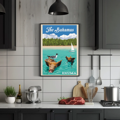 Vintage Poster The Bahamas Exuma