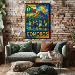 Comoros Vibrant Island Mosaic Poster