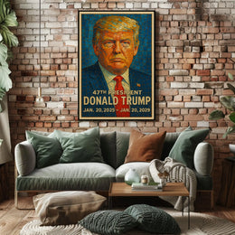 Donald Trump 47th President Poster