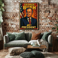 George Bush 41st President Poster Wall Art Decor Home