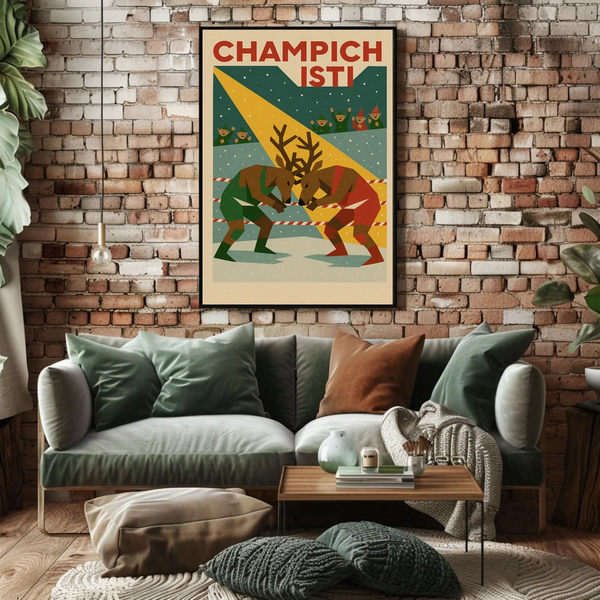 Champich Wrestling Match Poster
