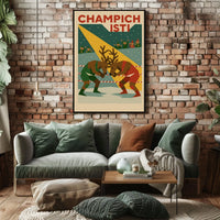Champich Wrestling Match Poster