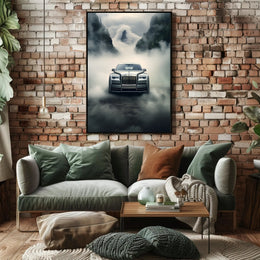 Luxurious Drive Through Mystical Mountains Poster PosterGoat