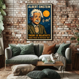 Albert Einstein Theory Of Relativity Poster