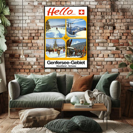 Hello from the Genfersee-Gebiet Poster