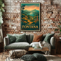 Fontana Vintage Travel Poster