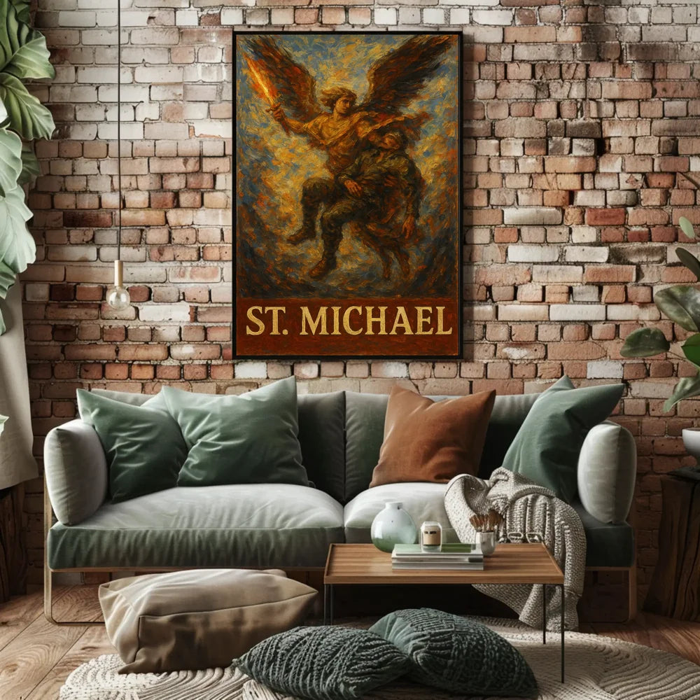 Saint Michael Archangel Spiritual Warrior Poster