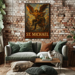 Saint Michael Archangel Spiritual Warrior Poster