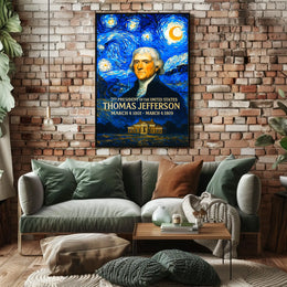 Thomas Jefferson 3rd President of the United States Presidential Masterpiece Series Poster