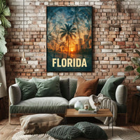 Florida Sunset Vibes Poster
