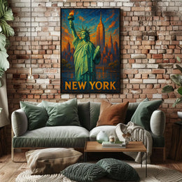 New York Cityscape Poster
