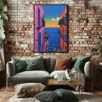 Coastal Sunset Serenity Art Print Poster PosterGoat