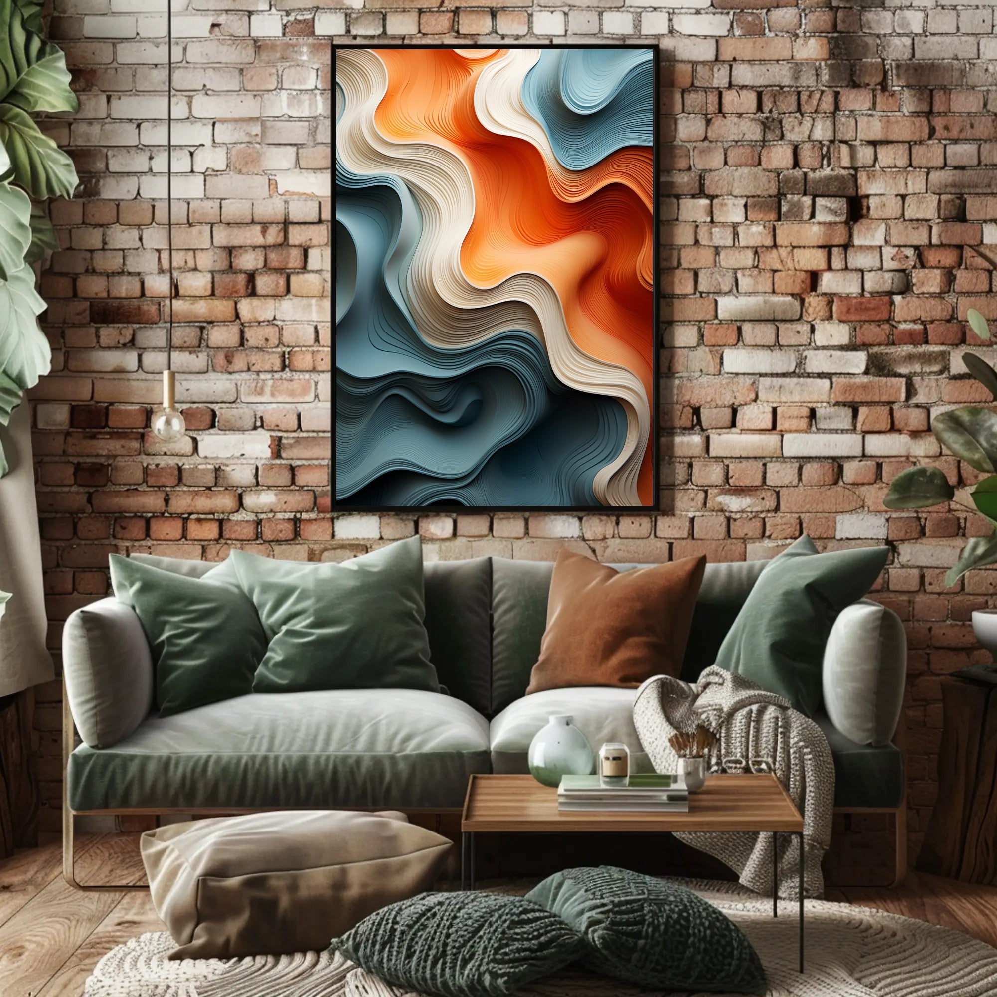 Flowing Colors Poster PosterGoat