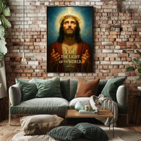 Jesus Christ Divine Light Classical Religious Artistic Poster