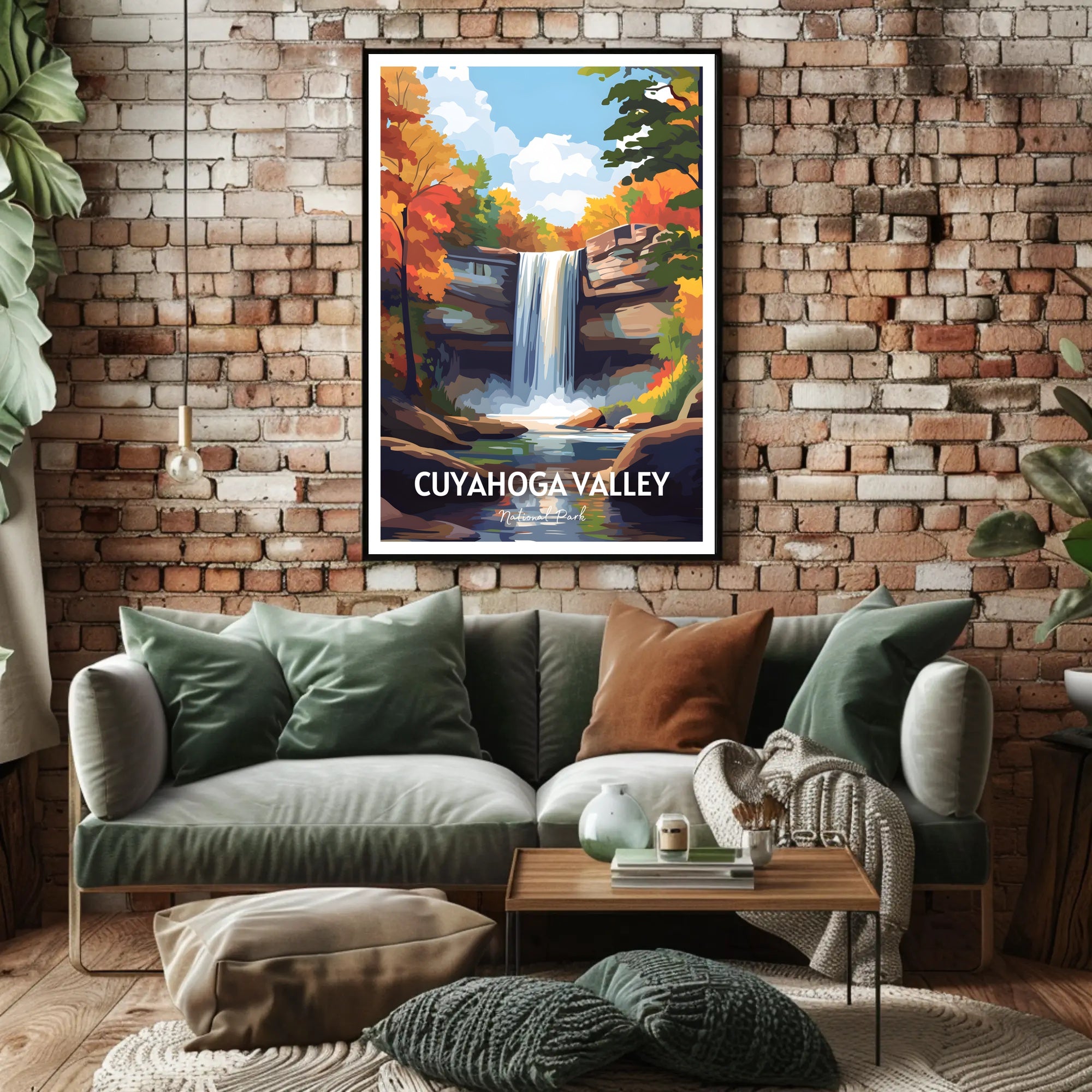 Cuyahoga Valley National Park Waterfall Poster
