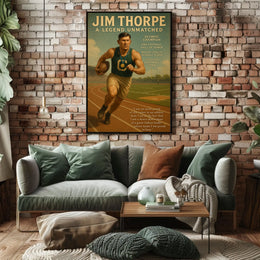 Jim Thorpe Legendary Athlete Poster
