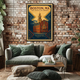 Boston Cradle of Liberty Urban or Cityscape Poster