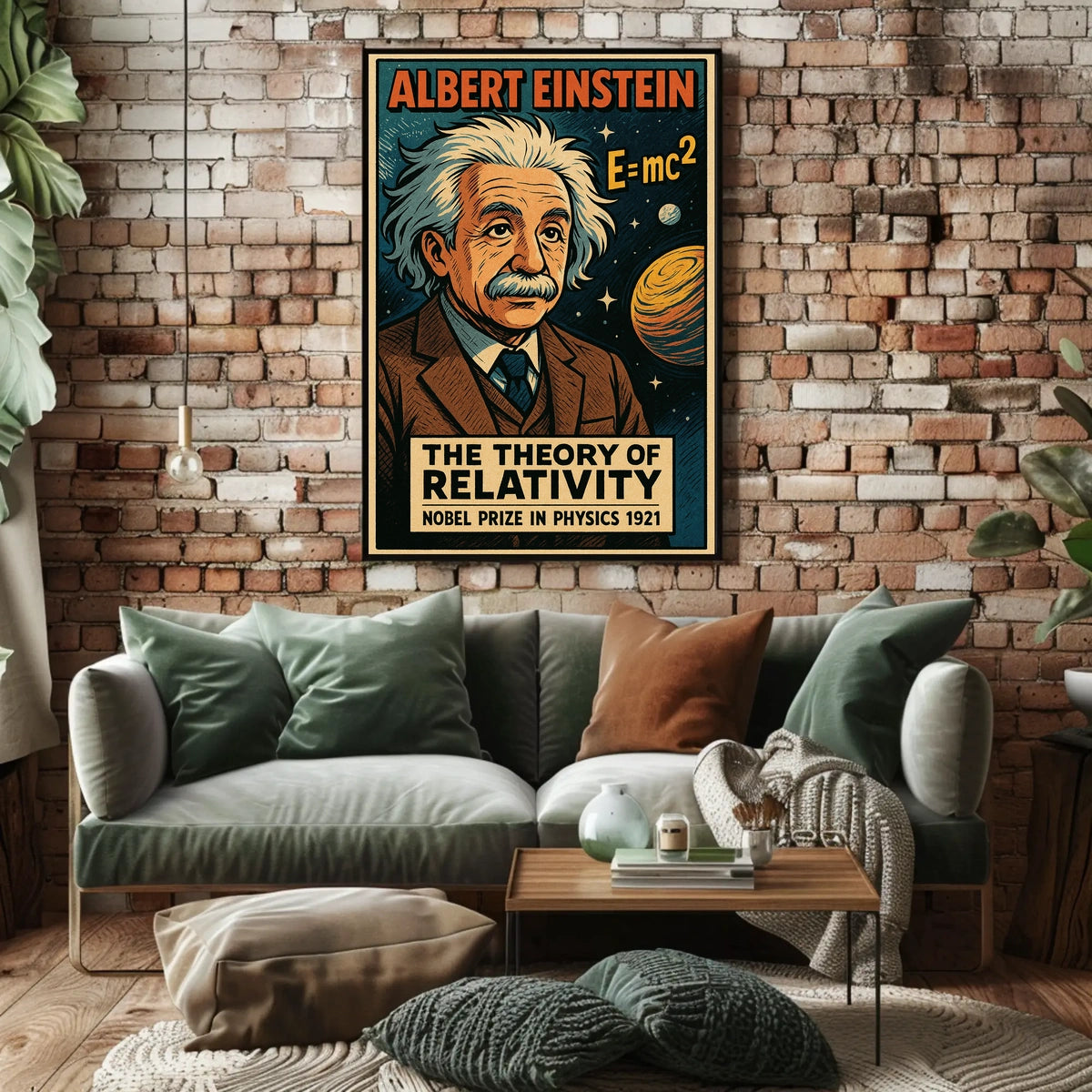 Einstein Relativity Cosmic Science Collector Poster