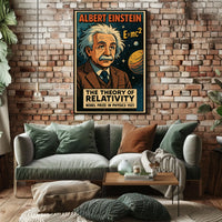 Einstein Relativity Cosmic Science Collector Poster