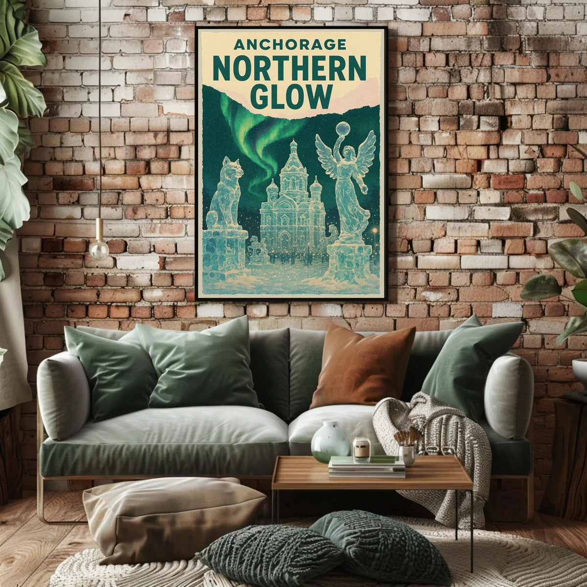 Anchorage Northern Glow Poster