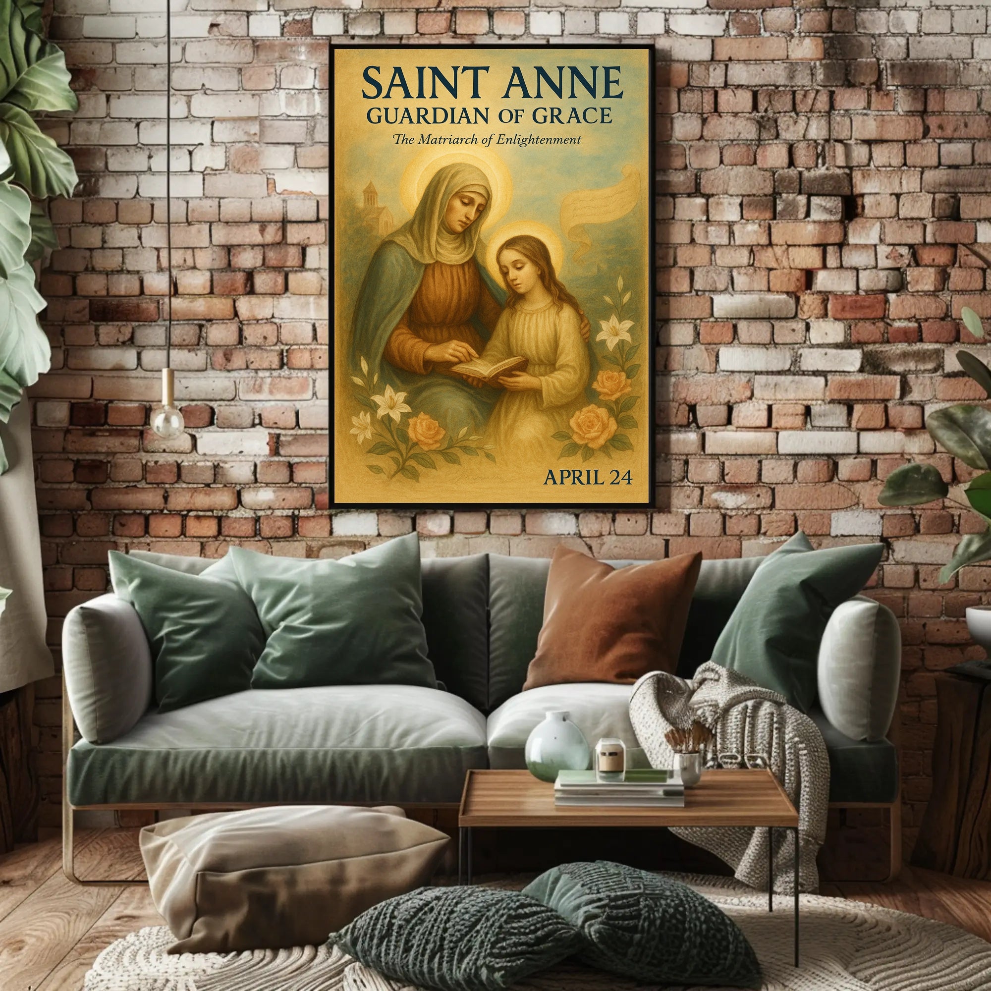 Saint Anne's Grace and Enlightenment Heritage Poster PosterGoat