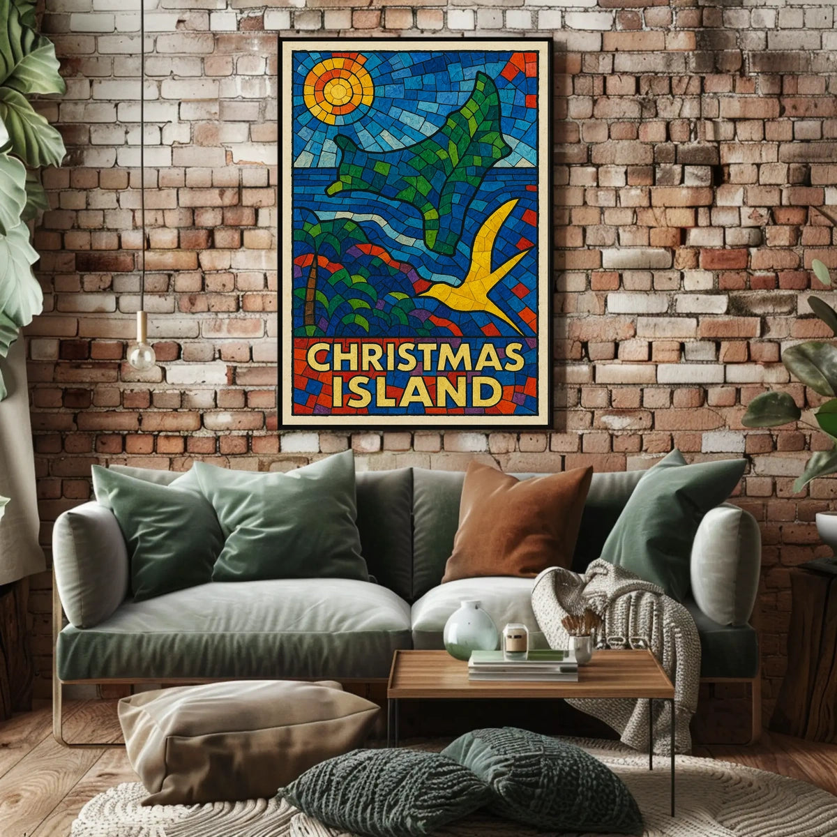 Christmas Island Mosaic Poster