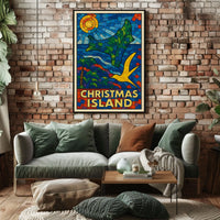 Christmas Island Mosaic Poster