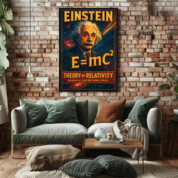 Albert Einstein Theory Of Relativity Poster