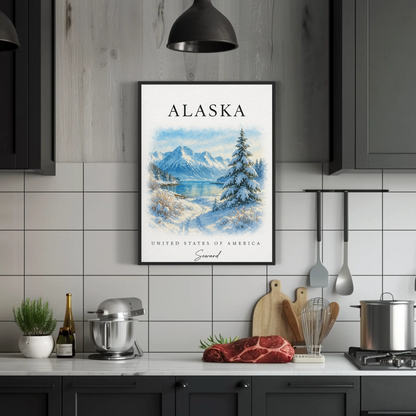 Alaska, Anchorage Signature Series Vintage Travel Poster