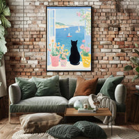 Seaside Serenity Coastal Poster Wall Art Print
