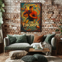 Honoring a Sports Icon Jim Thorpe Poster
