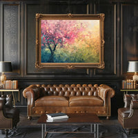 Cherry Blossom Springtime Impressionistic Art Poster