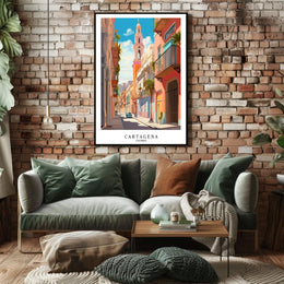 Cartagena Vibrant Streets of Colombia Poster
